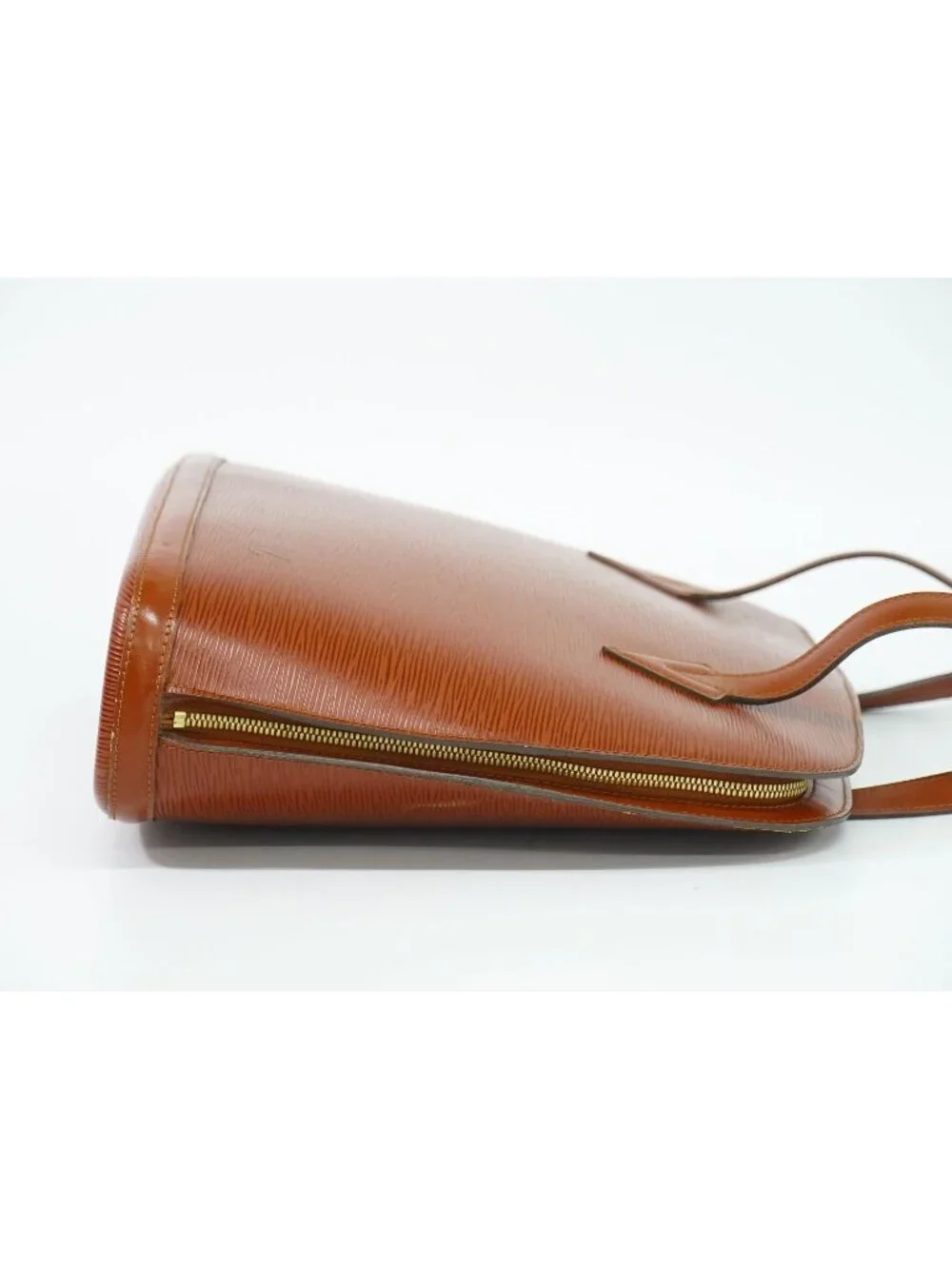 Louis Vuitton LV Lussac Epi Leather Shoulder Bag Tote Brown